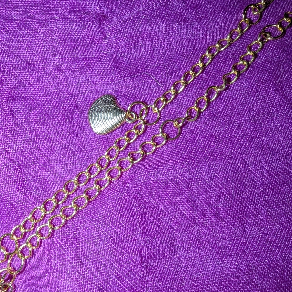 Handmade Gold Mermaid Treasure Box Necklace With Gold Charms - Picture 5 of 6